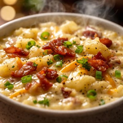 Image of Smashed Potato Chowder with Variations