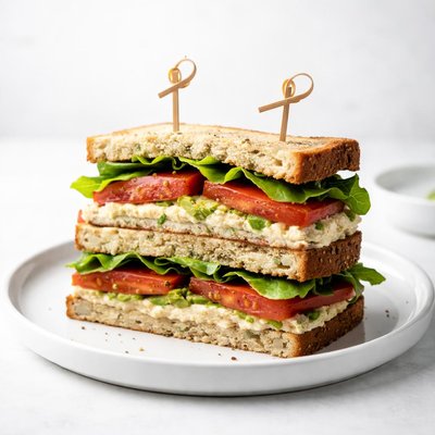 Image of Smashed White Bean and Avocado Club