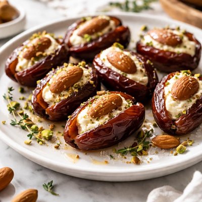 Image of Smoked Almond Stuffed Dates