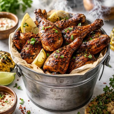 Image of Smoked Bucket Chicken Native American Style Chicken