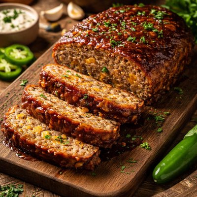 Image of Smoked Cheddar Jalapeno Ranch Meatloaf