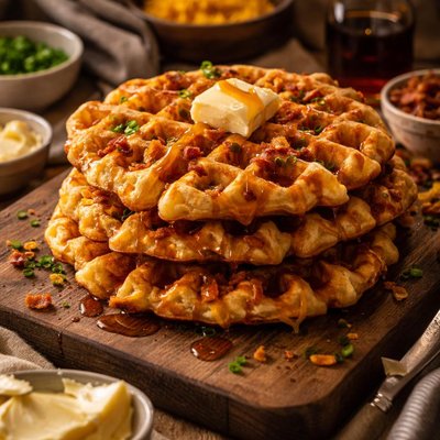 Image of Smoked Cheddar Waffles