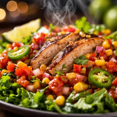 Image of Smoked Chicken and Salsa Salad