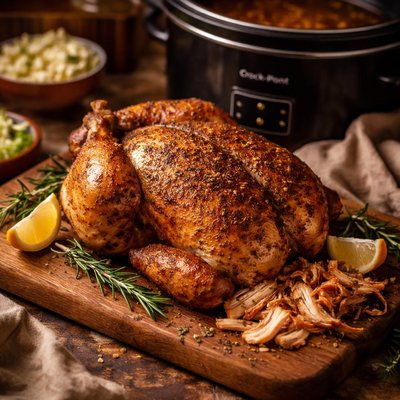 Image of Smoked Chicken in the Crock Pot