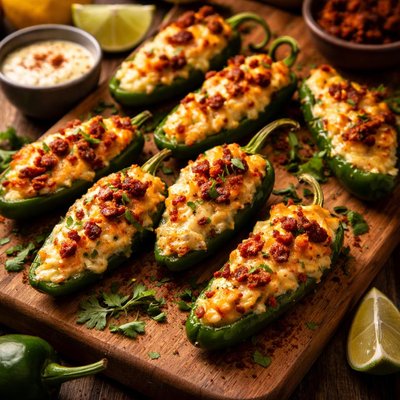 Image of Smoked Gouda Chorizo Jalapeno Poppers