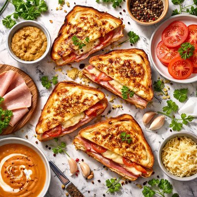 Image of Smoked Ham and Cheese Toasties