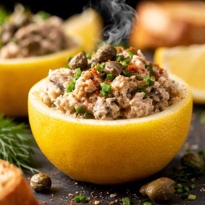 Image of Smoked Mackerel Pate in Lemon Cups