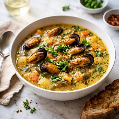 Image of Smoked Mussel Soup