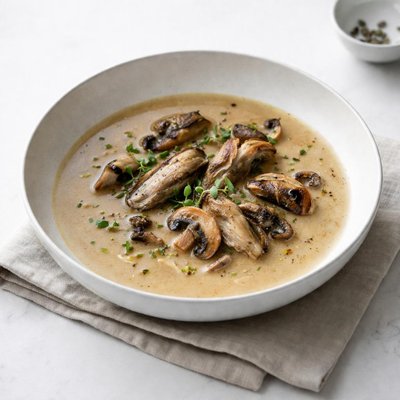 Image of Smoked Oyster and Mushroom Soup