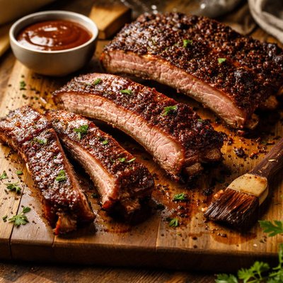 Image of Costillas de cerdo ahumadas