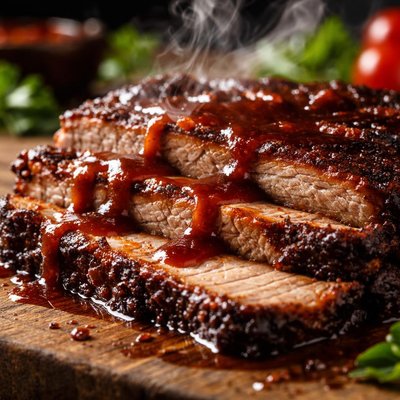 Image of Smoked Red Sauced Brisket