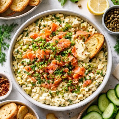 Image of Smoked Salmon and Artichoke Dip