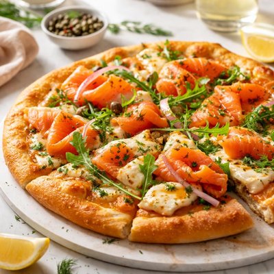 Image of Smoked Salmon and Brie Pizza