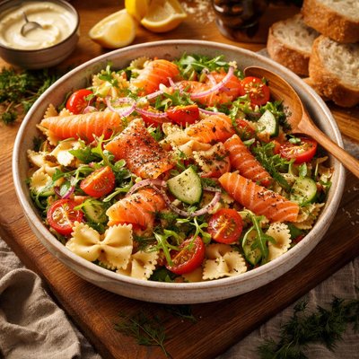 Image of Smoked Salmon and Pasta Salad