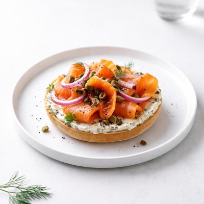 Image of Whole30 Smoked Salmon Bagel