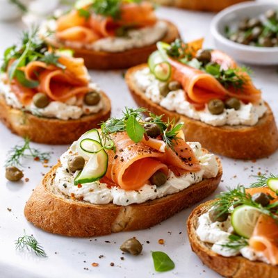 Image of Smoked Salmon Crostini