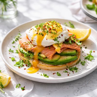 Image of Smoked Salmon Eggs Benedict