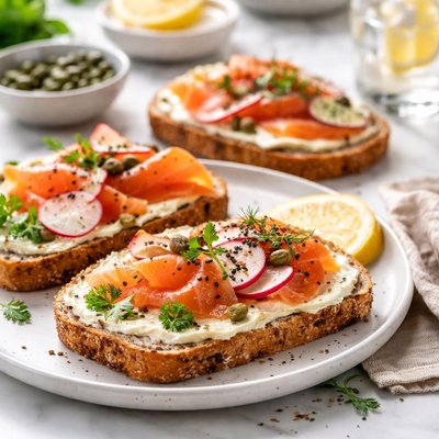 Image of Smoked Salmon on Toast