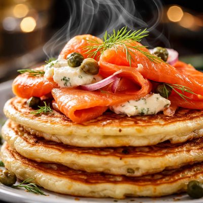 Image of Smoked Salmon Pancakes