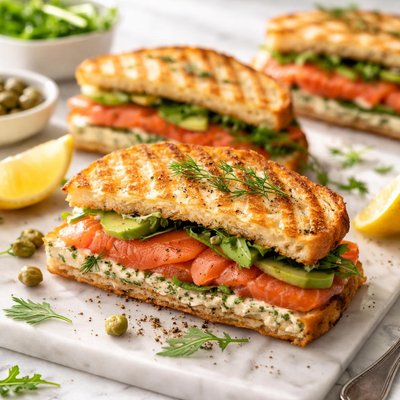 Image of Smoked Salmon Paninis