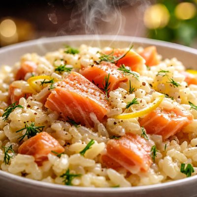 Image of Smoked Salmon Risotto