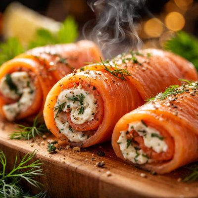 Image of Smoked Salmon Roll Ups