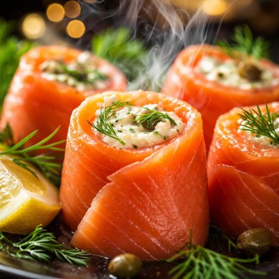Image of Smoked Salmon Rolls