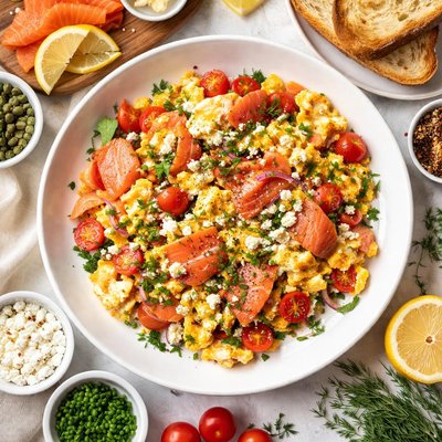 Image of Smoked Salmon Scramble