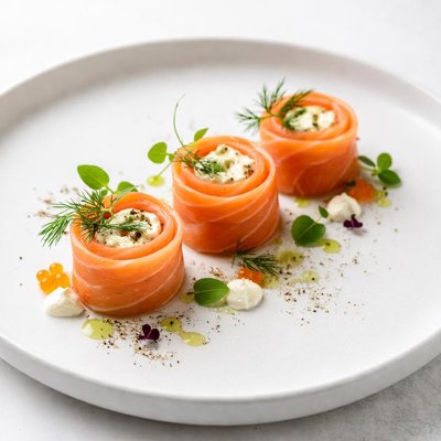 Image of Smoked Salmon Spirals