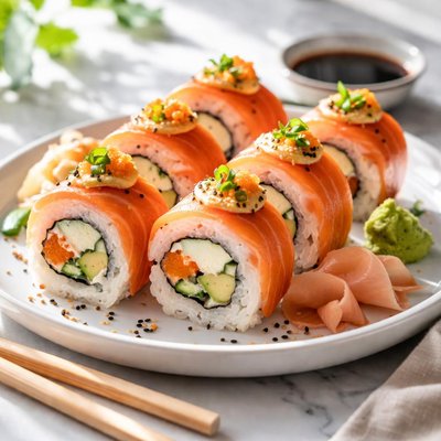 Image of Smoked Salmon Sushi