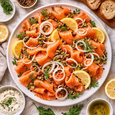 Image of Smoked Salmon with Sweet Onions