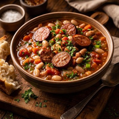 Image of Smoked Sausage and Bean Soup
