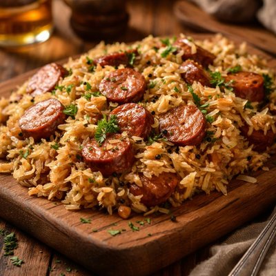 Image of Smoked Sausage and Sauerkraut