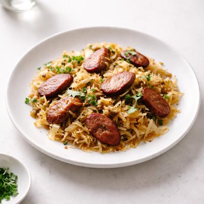 Image of Smoked Sausage Fried Cabbage