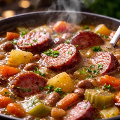 Image of Smoked Sausage Stew