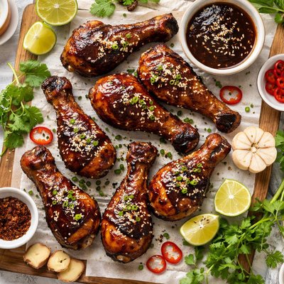 Image of Smoked Spicy Teriyaki Drumsticks