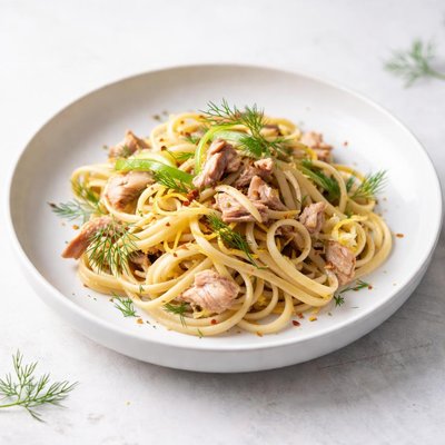 Image of Smoked Trout Lemon Fennel Pasta