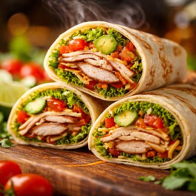 Image of Smoked Turkey Tortilla Wraps Mexican