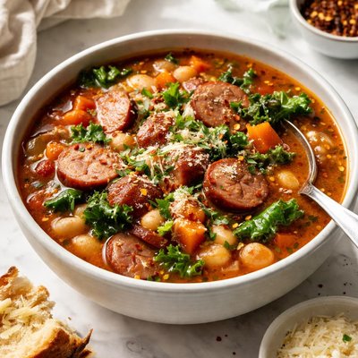 Image of Smokey Beans Sausage Soup