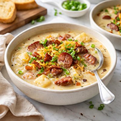 Image of Smokie Link Potato Soup