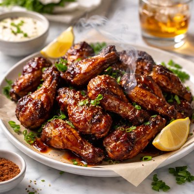 Image of Smoking Bourbon Chicken Wings