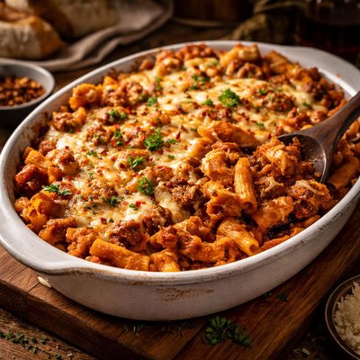 Image of Smoky Baked Ziti and Sausage