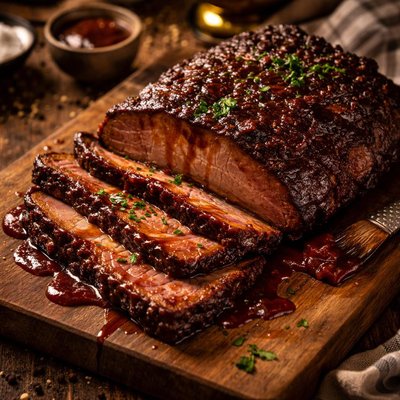 Image of Smoky Barbecue Beef Brisket Crock Pot