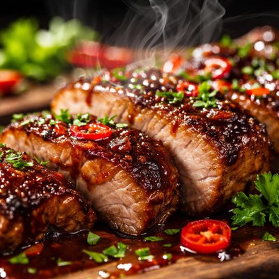 Image of Cerdo BBQ Ahumado Saludable para el Corazón