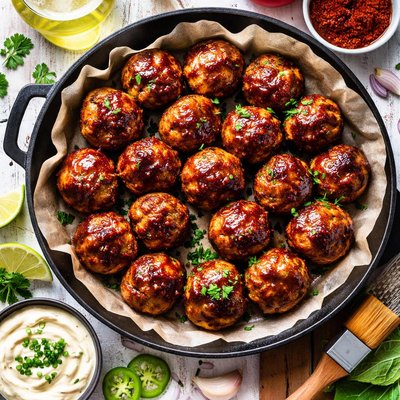 Image of Smoky Beer Chicken Balls