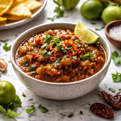 Image of Smoky Chipotle Salsa with Tomatillos