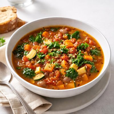 Image of Smoky Farmers Market Soup in a Basket or a Bowl