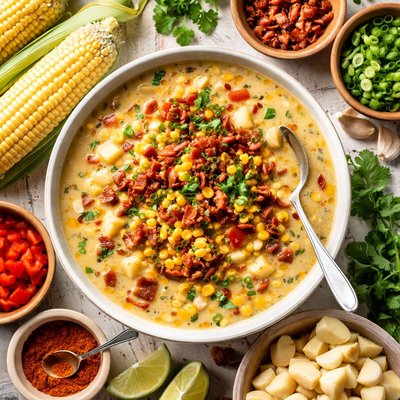 Image of Smoky Fresh Corn Chowder