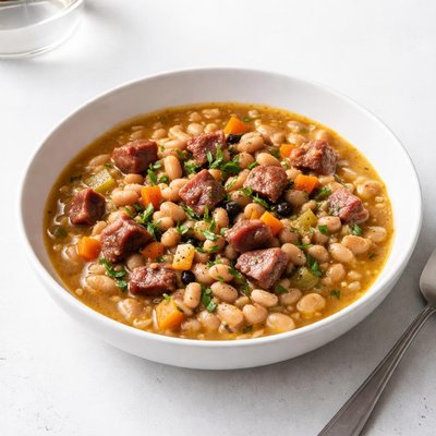 Image of Smoky Ham and Navy Bean Stew