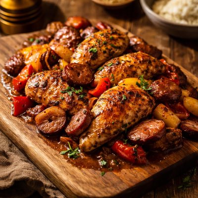 Image of Smoky Sausage Chicken